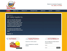 Tablet Screenshot of mfisafetysupplies.com